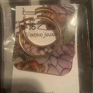 Gold Acrylic Earrings